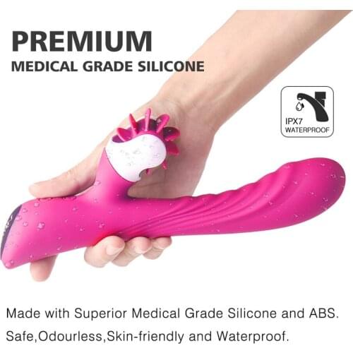 YEAIN Multi-speed Licking Brush Vibrator for Women Dildo Sex Product Massage Wand for G Spot Vaginal Stimulate Clitoris Erotic