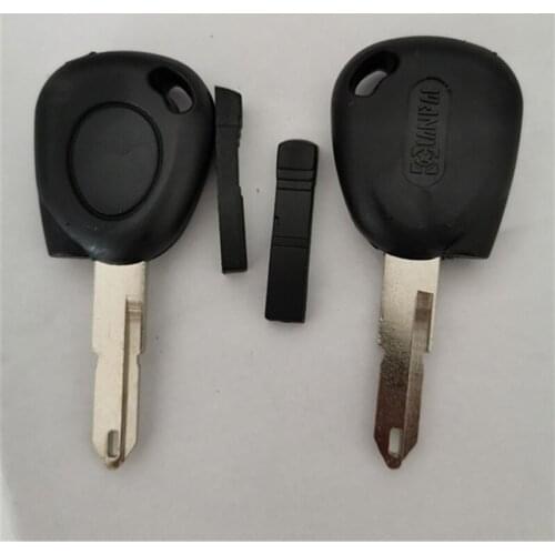 DAKATU Transponder Key Shell for Renault Clio Megane Scenic Car Key Case for Peugeot 206 Replacement key shell