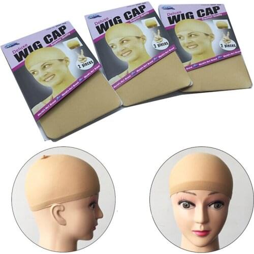 12 pairs /lot NEW Fishnet Wig Cap Stretchable Elastic Hair Net Snood Wig Cap/ Wig Cap /hair net