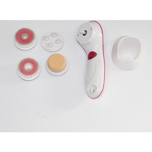 4 IN 1 Face Brush Cleansing Multifunction Electric Ultrasonic Wash Body Spa Skin Care Massage Face Brushes Facial Cleanser Tool
