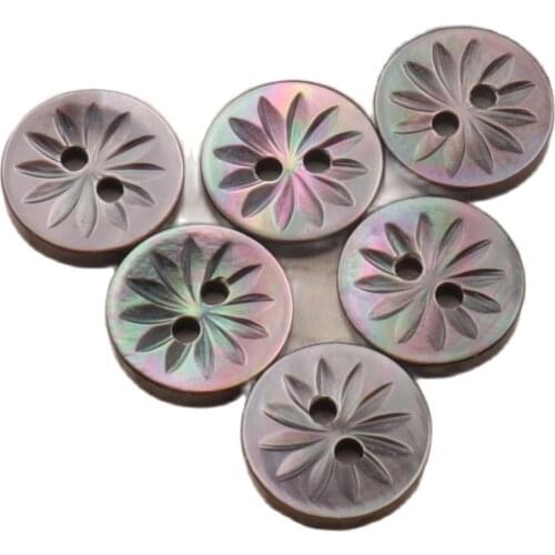 8 pcs Blazer Shell Buttons Rainbow Pearl Buttons,Natural Round Shell Cream Buttons Sewing Buttons Charm Buttons-3/8"(11mm)