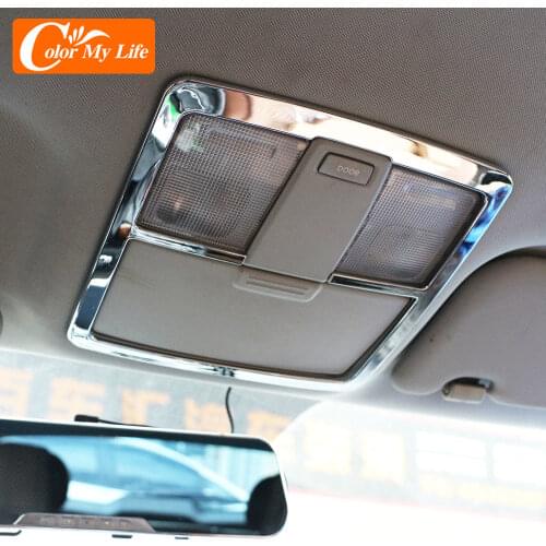 ABS Chrome Front Reading Lamp Lights Decoration Cover Trim Sticker for Kia Sportage SL 3 R Sportage3 SportageR 2011 - 2015 LHD