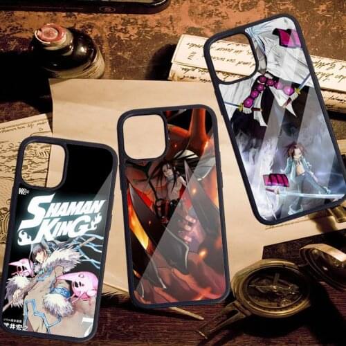 Anime Shaman King Bling Phone Case PC for iPhone 11 12 pro XS MAX 8 7 6 6S Plus X 5S SE 2020 XR