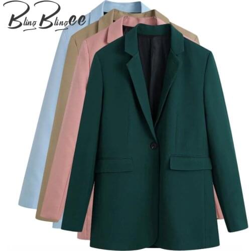 Женские прямые пиджаки BlingBlingee China At AliExpress