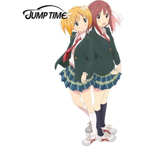 JumpTime 13cm x 6.1cm Car-Styling Sakura Trick Anime Kawii Girls Takayama Haruka Creative Car Stickers Waterproof Accessories