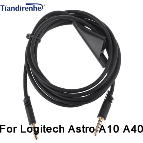 Headphone cable Audio Cable Wire 2 Meter For Logitech Astro A10 A40 cables For iphone PC Gaming Headset Accessories cable ROHS