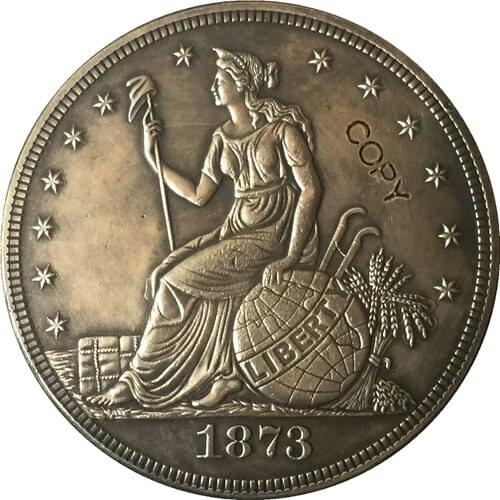 1873 United States $1 Dollar coins COPY Type 3