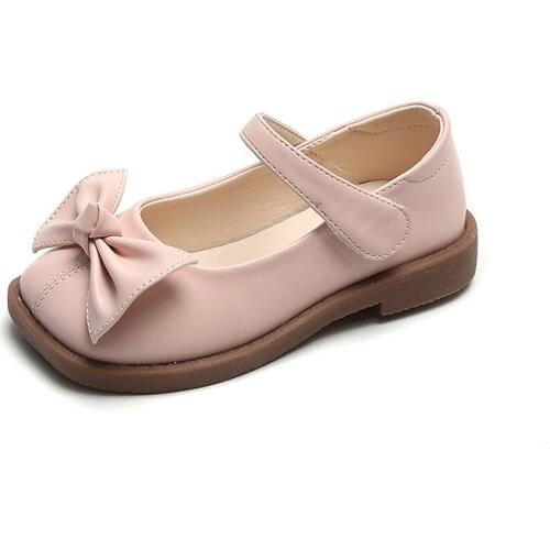 Girls' Leather Shoes Soft-soled Princess Shoes New Childrens Single Shoes Bow-knot Girls Shoes Princess Sweet Flats for Party