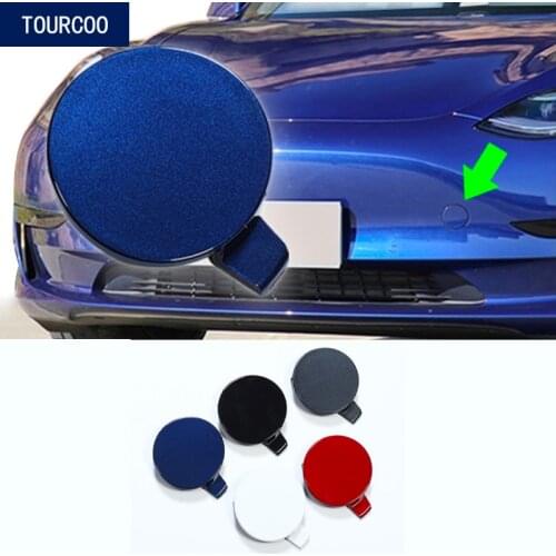 For Tesla Model 3 Front Bumper Tow Hook Cover Cap