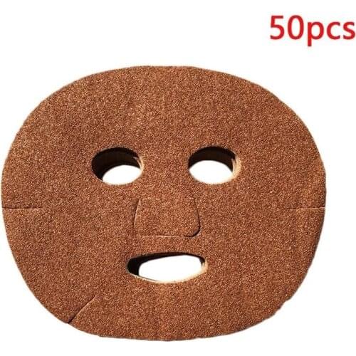 50pcs/lot Natural Seaweed Hyaluronic Acid Face Mask Moisturizing Shrink Pores Tender Smooth Skin Care Wrapped Brighten Face Care