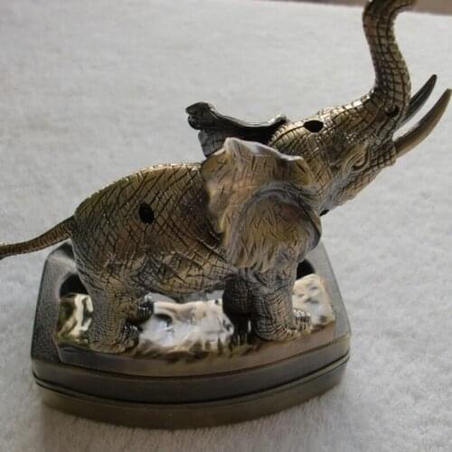 Multifunction Dual Purpose Creative Elephant Metal Ashtray with Refillable Inflatable Lighter Regalos Para Hombre Originales