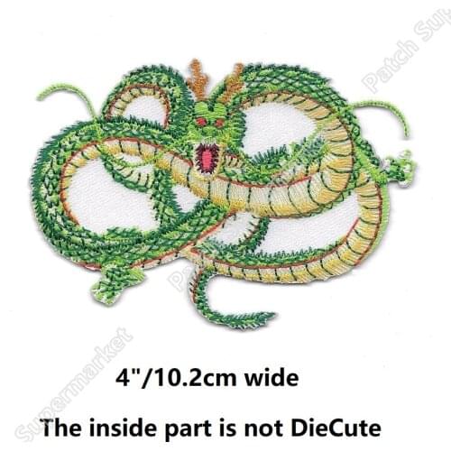 4" DBZ Japanese Anime Shenron Dragon patches for clothing clothes TV MOVIE Costume Embroidered Emblem