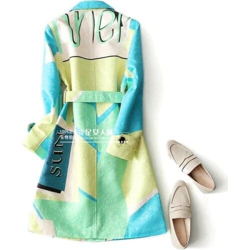 Spring Autumn Trench Coat for Women Clothes 2020 Korean Vintage Female Coats Long Windbreaker Outwear Womens Coat Tops ZT2464