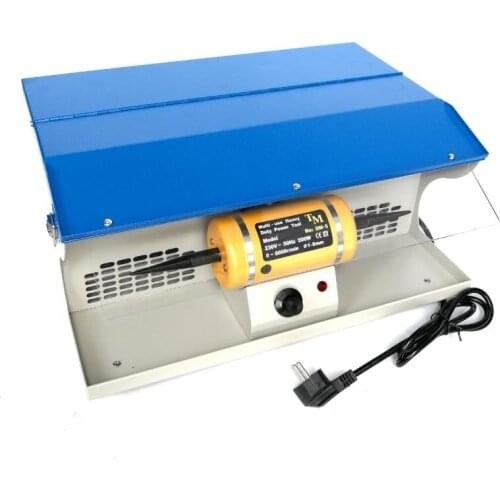 220V Jewelry Polishing Machine with Dust Collector Bench Grinder Silver Polishing Machine Buff Polishing Machine