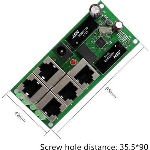 High quality mini cheap price 5 port switch module manufaturer company PCB board 5 ports ethernet network switches module