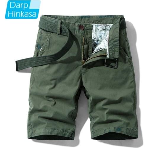 High-quality Summer New Casual Shorts Mens Casual Loose Five-point Pants Mens Shorts Pure Cotton Solid Color Casual Fashion