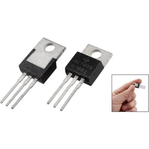 WSFS Hot Sale 5 Pcs 3 Terminals 1.5A 5V L7805CV Postive Voltage Regulators