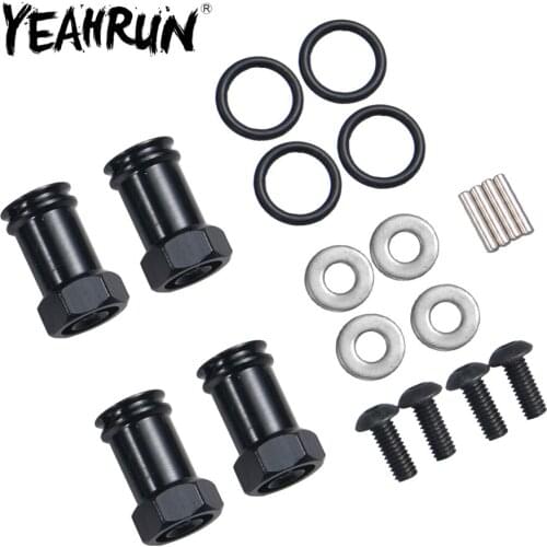 4Pcs 12mm Wheel Hex Hub 20/25/30mm Extension Adaptors for Axial SCX10 Wraith 1/10 RC Crawler Car