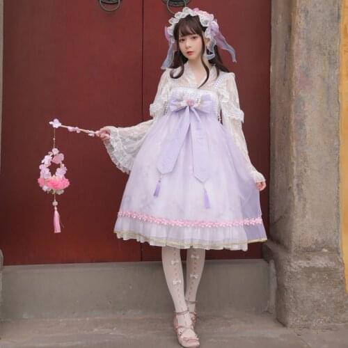 Y2K Summer Kawaii Lolita Dress Japanese Vintage Sweet Spaghetti Strap Soft Girl Jsk Bow Baby Doll Dress For Women Cute Vestidos