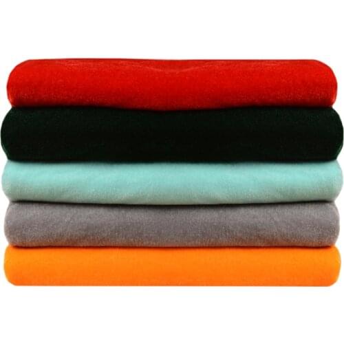 Gold Velvet Cloth Velvet Thick Fabric Pure Black Curtain Display Cloth Head Fabrics by Meter Home Textile Sewing Material