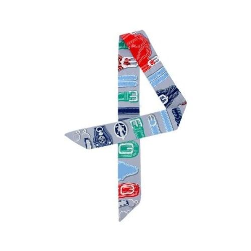 100*5cm New Leather Belt Printing Small Silk Scarf Tie Bag Handle Silk Scarf Small Ribbon Scarf Womens Neckerchief