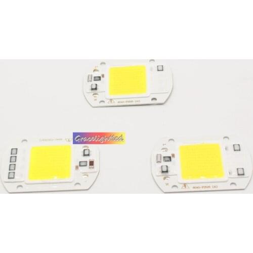 110V 220V 20W 30W 50W LED Floodlight COB Chip, Integrated Smart IC Driver for floodlight diy warm white cool white