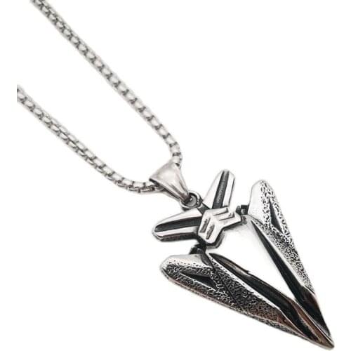 2021 SS New Vintage Silver Color Spacecraft Pendant Necklace Universe Fan fashion Jewelry Spaceship Necklace men