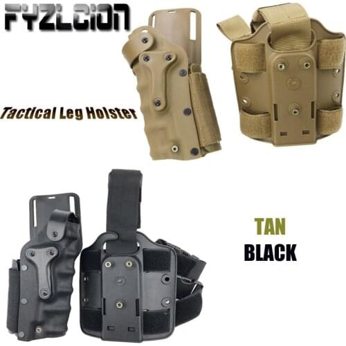 Tactical Gun Accessories Drop Leg Platform Thigh Holster Adapter and Gun Holster for GL 17 19 / 1911 / M92 M9 / P226