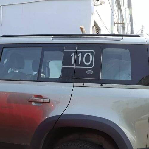 2 Pcs Car styling for Land Rover Defender 110 2020-2021 Car Rear Side window Stickers Black Car Exterior Accessories