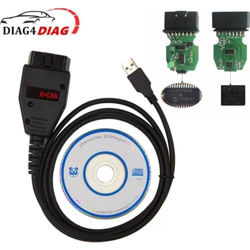 For VAG K+CAN Commander 1.4 Commander PCB PIC18F25K80 FTDI FT232RQ Chip via K-Line Diagnostic Cable for AUDI/VW/Skoda/Seat