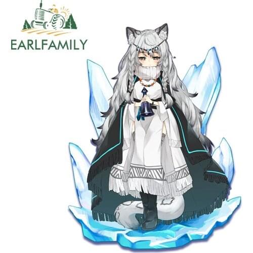 EARLFAMILY 13cm x 9.9cm for Arknights Anime Vinyl Car Stickers VAN Car Assessoires Windshield Bumper Decal Waterproof Decoration