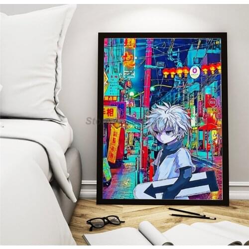 Hunter X Hunter Killua Zoldyck Anime Poster Painting On Canvas Bedroom Wall Art Decoration Pictures Home Decor