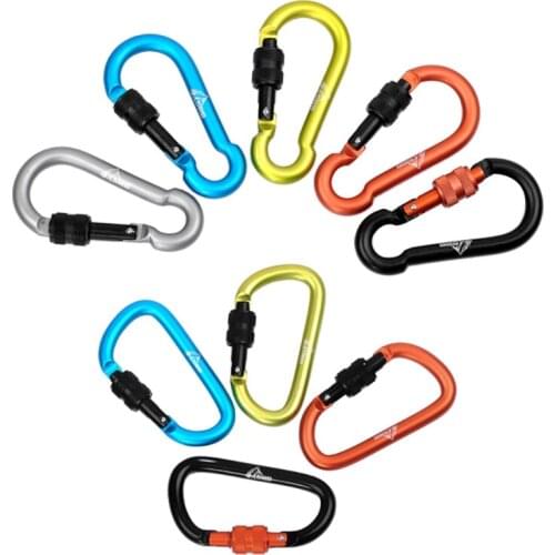 Aluminum Alloy Carabiner Keychain Outdoor Camping Snap Clip Lock Backpack Buckle Hook Hanging Fishing Tool