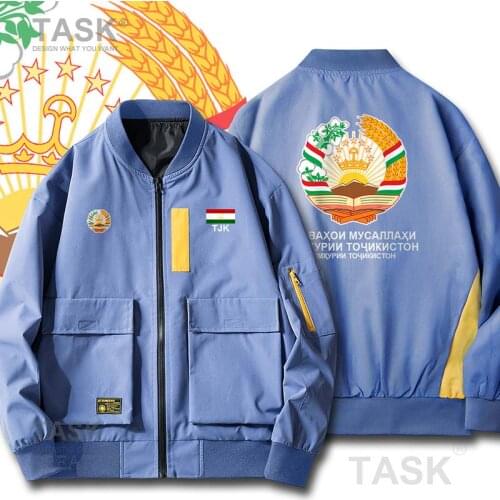 Bomber Military Biker Jacket Army Tajikistan Tajik TJ Lightweight Camouflage Jacket Mens Bomber Zipper Jacket Casual Thin coat