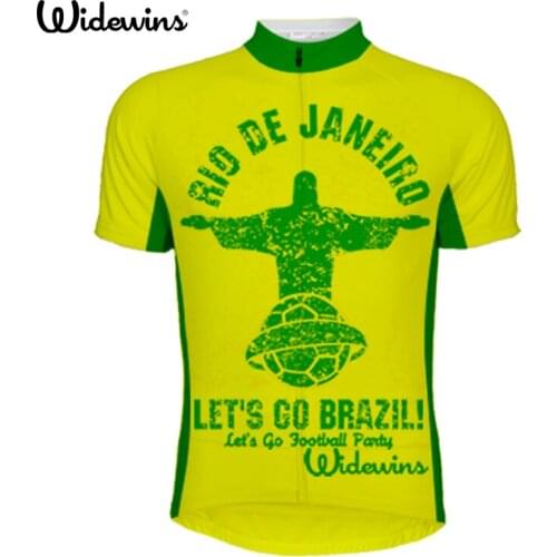 Hot Sale Bike Team Cycling Jersey Short Sleeve lets go brazil Cycling Bike Clothing Quick Dry Racing Bike Bicycle 5441
