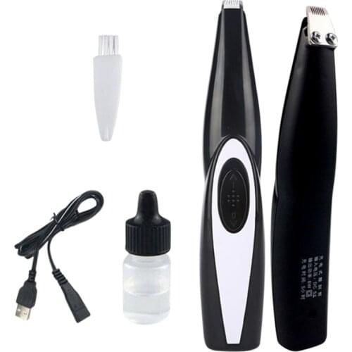 Dog Clippers Professional Pet Foot Hair Trimmer Dog Growing Clipper USB Rechargeable Butt Ear Eyes Hair Cutter Remover Low-noise