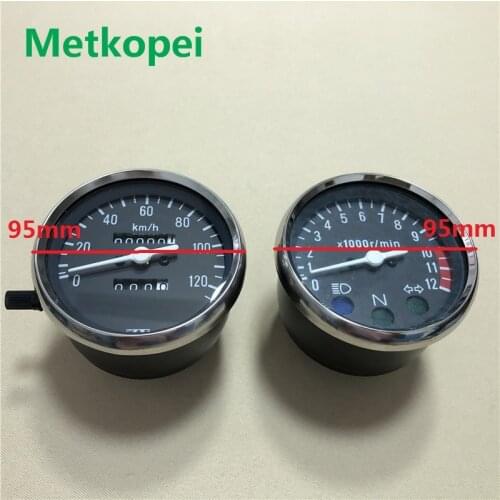 Motorcycle GN125 speedometer odometer tachometer for Suzuki 125cc GN 125 speedo meter indicator parts spare parts