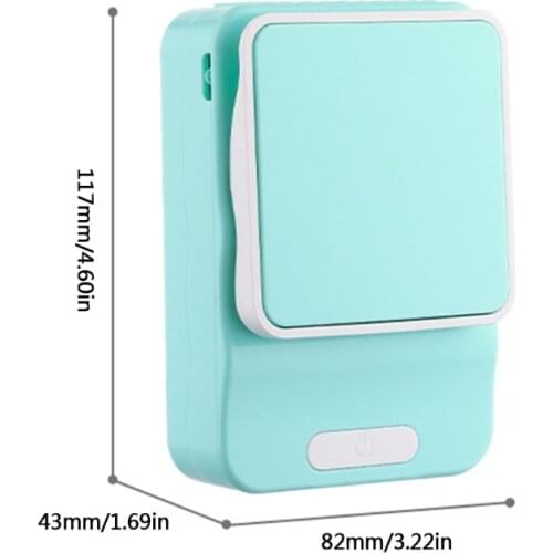 Portable Hand-free Fan Wide-angle Wind Mini Waist Clip Fan Mini Weararble Fan 2000mAh Rechargeable for Kids Travel Sport