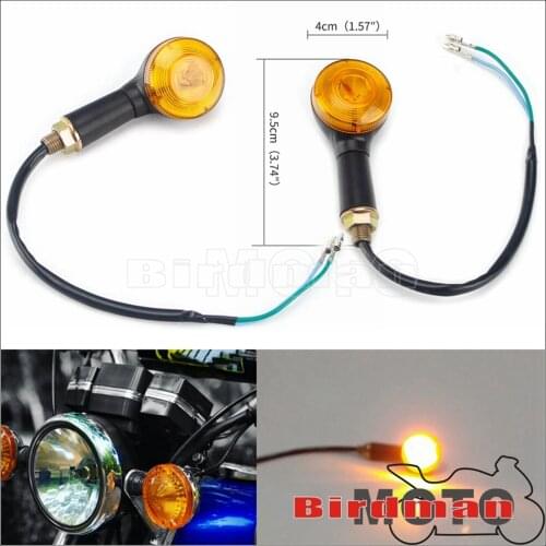 Motorcycle Blinker LED Indicator Lamp Turn Signal Light For Cafe Racer Honda Suzuki Kawasaki Yamaha XV XVS Virago 400 650 1100