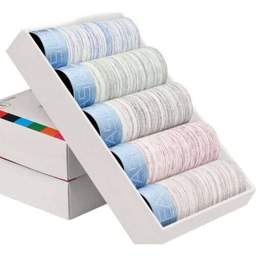 5pcs/lot Fashion Soft Underwear Boxer Men Cotton Boxers Underpants Breathable Shorts Men Sexy Middle Waist Male Underwear Cueca