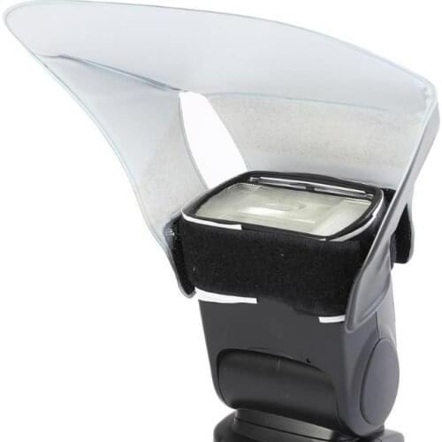 Universal Flash Diffuser DSLR Camera Softbox Panels White Photo Light Reflector for Canon Pentax difusor flash