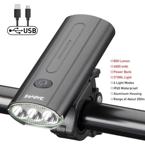 Safety Headlight Ultralight Bicycle Handlebar Kapvoe MTB Front Bike Light USB Charging LED Lamp Accessories Bike Light Headlight