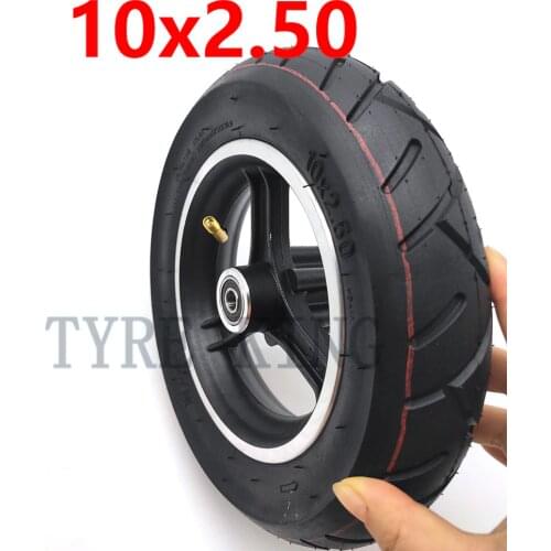 10x2.50 Inner and Outer Tyre with Hub/rim 10 *2.50 Inflator Wheel 10 Inch Wheel for SPEEDWAY Electric Scooter Accessory