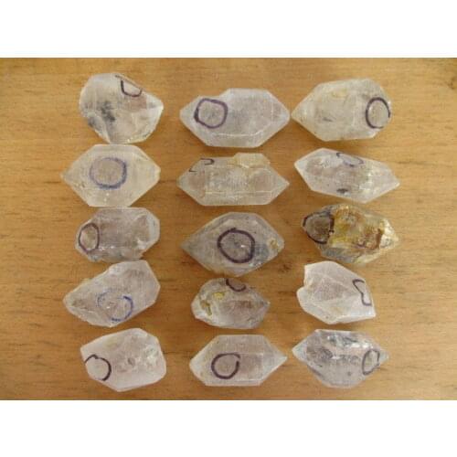 15 RARE Tibetan skeletal WATER DROP quartz Crystal Terminating Specimen