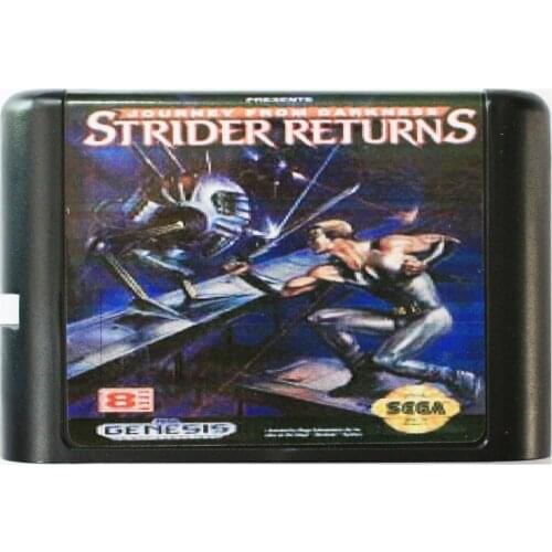 Strider Returns 16 bit MD Game Card For Sega Mega Drive For SEGA Genesis