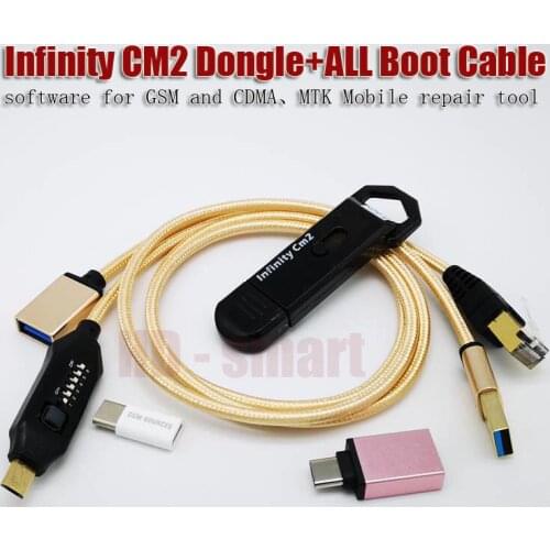 2020 original new infinity CM2 dongle infinity box dongle + umf all in one boot cable for GSM CDMA phones