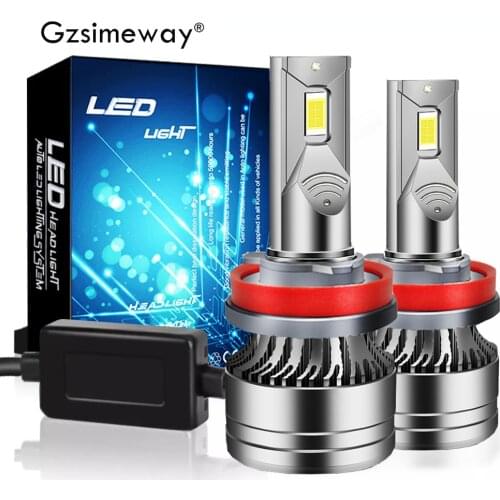 2PCS Car Light H11 LED Canbus H4 H7 H1 9005 HB3 9006 HB4 HIR2 Auto Headlamp Bulbs Mini 100W 30000LM 6000K Automobiles Fog Lamp