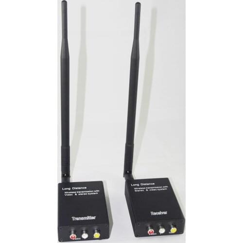 5W 2.4G Hz Wireless Video Transmitter & Receiver Standard NTSC or PAL Vidro Input Metal Shell Mini Measure Video Extender Kit