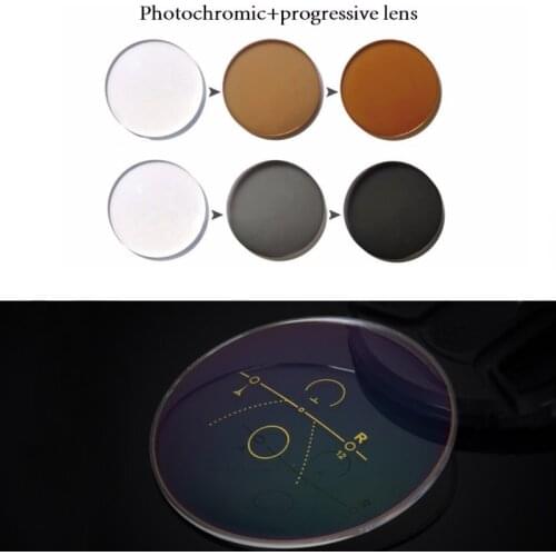 1.56 1.61 Photochromic Progressive Lens Glasses Myopia Presbyopia Prescription Optical Multifocal Glasses Lenses