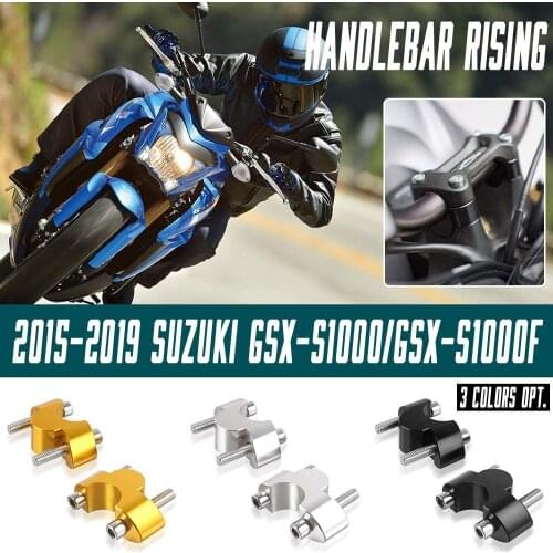 Handlebar Riser Mount Clamp Raise 20mm Up Height Adapter for Suzuki GSXS 1000 1000F GSXS1000 GSXS1000F 2015 2016 2017 2018 2019